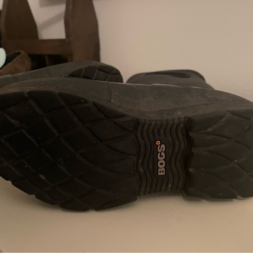BOGS Crandall tall Black Waterproof Boots women’s size 6 snow - Picture 7 of 9